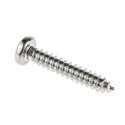 RS PRO Plain Stainless Steel Pan Head Self-Tapping Screw, Pozidriv, DIN 7981C, 25mm Length, Size 8, Grade A2 521-636