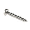 RS PRO Plain Stainless Steel Pan Head Self-Tapping Screw, Pozidriv, DIN 7981C, 25mm Length, Size 8, Grade A2 521-636