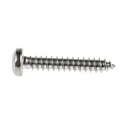RS PRO Plain Stainless Steel Pan Head Self-Tapping Screw, Pozidriv, DIN 7981C, 25mm Length, Size 8, Grade A2 521-636