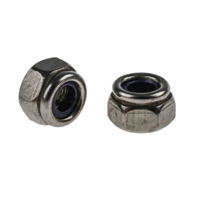 RS PRO Plain Stainless Steel Locknut M4 DIN 985 Nylon Insert 7mm Width 5mm Height 521-923