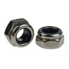 RS PRO Plain Stainless Steel Locknut M8, Nylon Insert, DIN 985, 13mm Width, 8mm Height 521-951