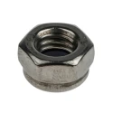 RS PRO Plain Stainless Steel Locknut M8, Nylon Insert, DIN 985, 13mm Width, 8mm Height 521-951