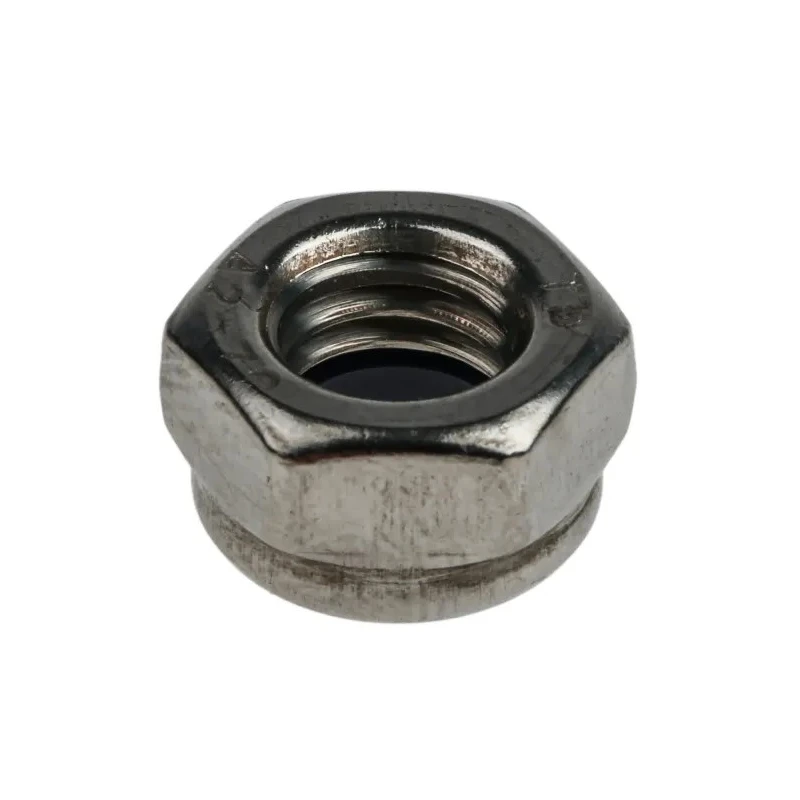 RS PRO Plain Stainless Steel Locknut M8, Nylon Insert, DIN 985, 13mm Width, 8mm Height 521-951