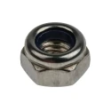 RS PRO Plain Stainless Steel Locknut M8, Nylon Insert, DIN 985, 13mm Width, 8mm Height 521-951