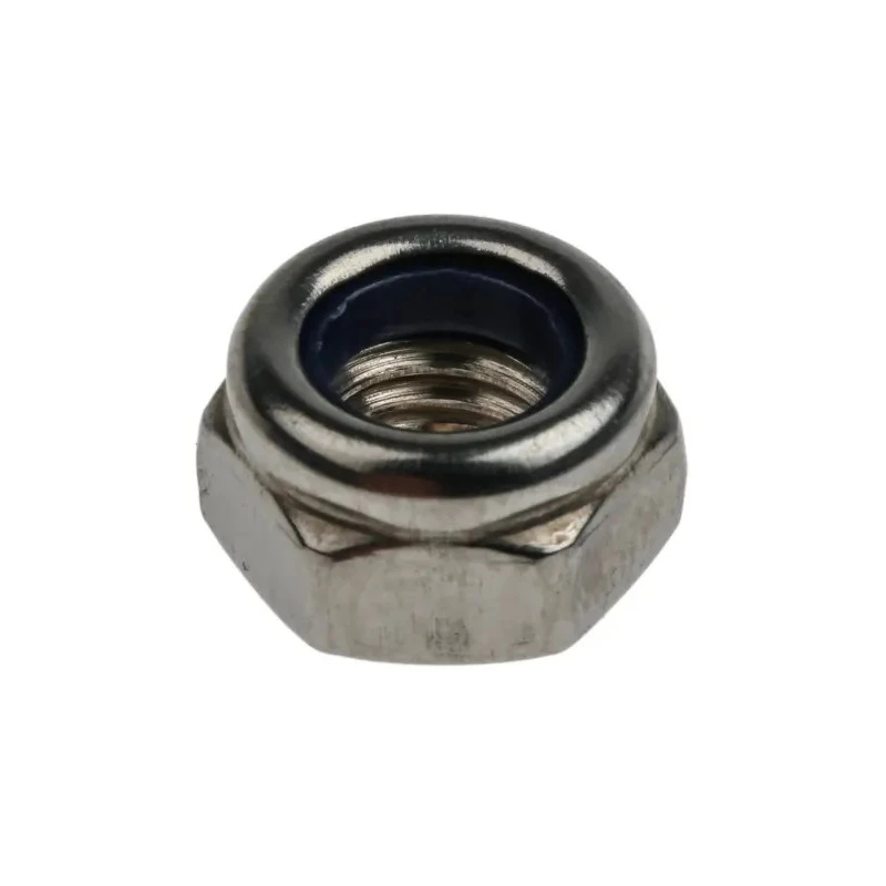 RS PRO Plain Stainless Steel Locknut M8, Nylon Insert, DIN 985, 13mm Width, 8mm Height 521-951