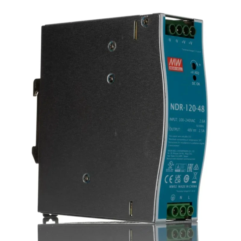 RS PRO DIN Rail Power Supply, 48V DC, 2.5A, 120W, Switched Mode NDR-120-48