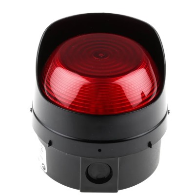Moflash LED-TL Modular Series Red Beacon 280V AC/DC Steady Surface, Wall Mount,  IP65