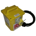 Carroll & Meynell Site Transformer 1.5 kVA 230V AC Primary 110V (55V-0V-55V) Secondary 16A Stand Alone IP44 122-6714