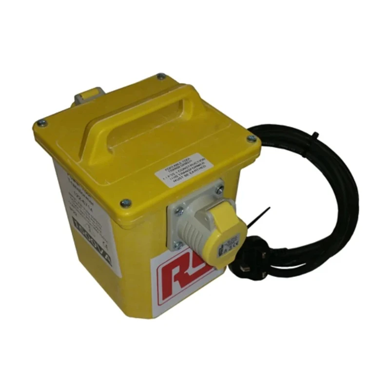 Carroll & Meynell Site Transformer 1.5 kVA 230V AC Primary 110V (55V-0V-55V) Secondary 16A Stand Alone IP44 122-6714