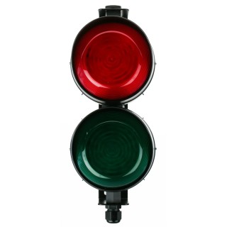 Moflash LED Beacon Wall Mount 2 Light Elements, Flashing, 380V AC/DC IP65, Multi Lens, LED-TL-05-02-04