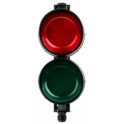 Moflash LED Beacon Wall Mount 2 Light Elements, Flashing, 380V AC/DC IP65, Multi Lens, LED-TL-05-02-04
