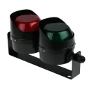 Moflash LED Beacon Wall Mount 2 Light Elements, Flashing, 380V AC/DC IP65, Multi Lens, LED-TL-05-02-04
