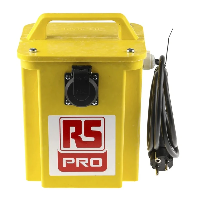 RS PRO Site Isolation Transformer 3.3 kVA, 230 V AC Primary/Secondary, 16 A Schuko Standalone 122-6721