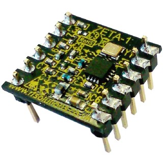 RF Solutions ZETA-433-D RF Module FM Transceiver, 433 MHz, 500 kbps SPI, Through-Hole, 1.8–3.6V, ZETA-433-D