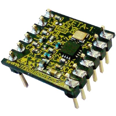 RF Solutions ZETA-433-D RF Module FM Transceiver, 433 MHz, 500 kbps SPI, Through-Hole, 1.8–3.6V, ZETA-433-D