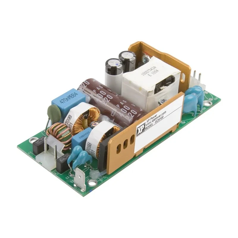 XP Power ECS100US15 Switching Power Supply, Chassis Mount, 15V DC Output, 100W, 264V AC Input, Single Output