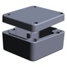RS PRO RJ Series Grey Lid Aluminium Enclosure, , IP65, IP67, IP68, IK09, 34mm Height, 58mm Width, 58mm Length, Silicon IP66