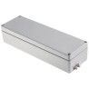 RS PRO RJ Series Aluminium Enclosure 122-8924, Grey Lid, IP66, IP67, IP68, IP65, IK09, 57mm Height, 250mm Width, 250mm Length