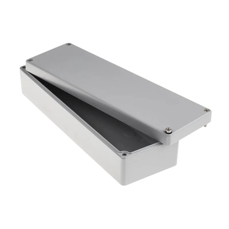 RS PRO RJ Series Aluminium Enclosure 122-8924, Grey Lid, IP66, IP67, IP68, IP65, IK09, 57mm Height, 250mm Width, 250mm Length