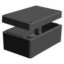 RS PRO RJ Series Aluminium Enclosure IP66, IK09, Grey Lid, 57mm x 125mm x 125mm IP66
