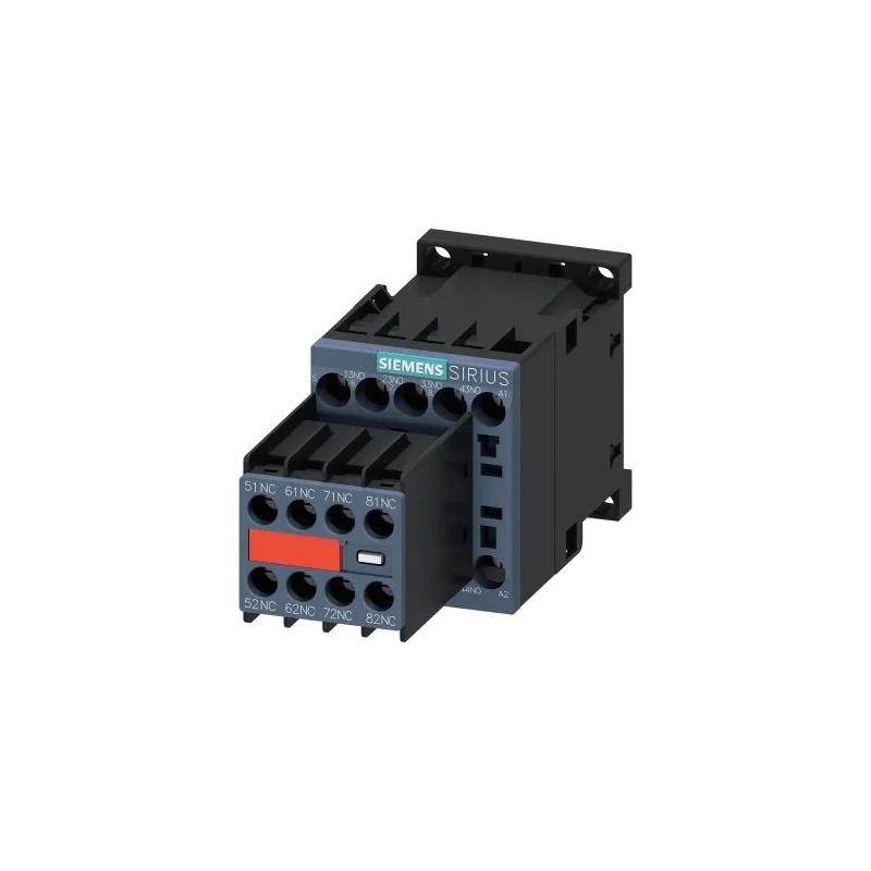 Siemens SIRIUS Contactor Relay 230V AC Coil, 10A, 4 NO/4 NC, 690V AC DIN Rail 3RH2244-1AP00
