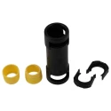 Kopex Nickel Thread Conduit Fitting, 12 mm Nominal Size, 16 mm Thread, Nylon 12, Black, IP68, 7TCA297120R0394 BESGR0303