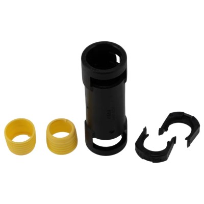 Kopex Nickel Thread Conduit Fitting, 12 mm Nominal Size, 16 mm Thread, Nylon 12, Black, IP68, 7TCA297120R0394 BESGR0303
