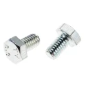 RS PRO Bright Zinc Steel Hex Bolt M6 x 10 mm DIN 933 Grade 8.8 Fully Threaded 525-852