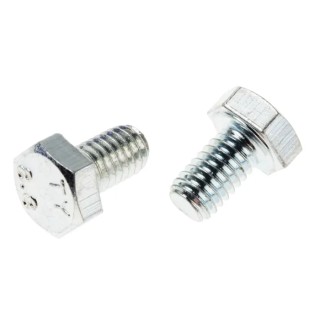 RS PRO Bright Zinc Steel Hex Bolt M6 x 10 mm DIN 933 Grade 8.8 Fully Threaded 525-852