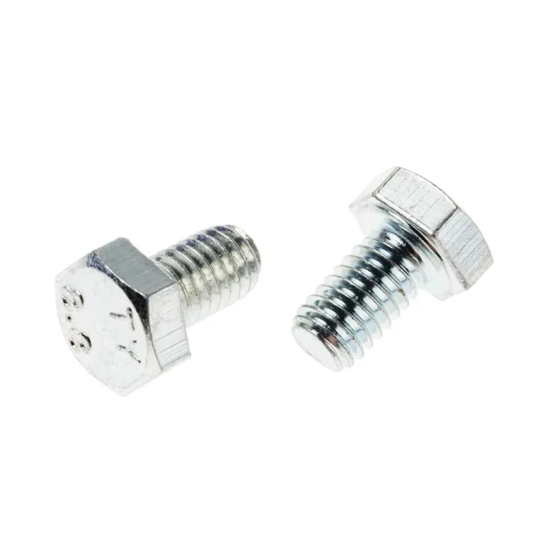 RS PRO Bright Zinc Steel Hex Bolt M6 x 10 mm DIN 933 Grade 8.8 Fully Threaded 525-852