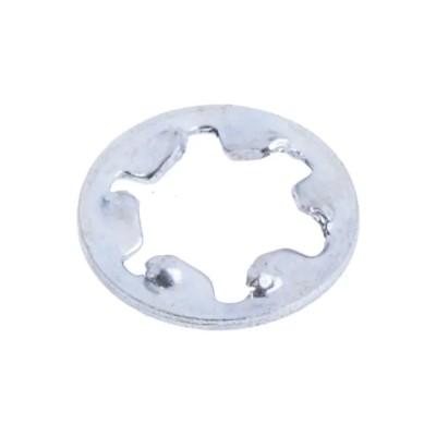RS PRO Steel Bright Zinc Internal Tooth Shakeproof Washer M3, DIN 6797J, 6mm OD, 3.2mm ID, 0.4mm Thickness 526-574
