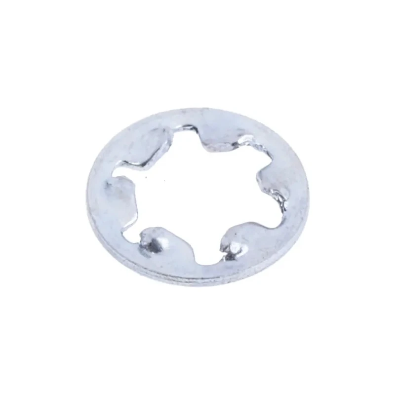 RS PRO Steel Bright Zinc Internal Tooth Shakeproof Washer M3, DIN 6797J, 6mm OD, 3.2mm ID, 0.4mm Thickness 526-574