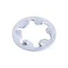 RS PRO Steel Bright Zinc Internal Tooth Shakeproof Washer M3, DIN 6797J, 6mm OD, 3.2mm ID, 0.4mm Thickness 526-574