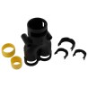 Kopex Nickel-Plated Thread Conduit Fitting, 23 mm Nominal Size, 2 x M6, Nylon 12, Black IP68 BEYR 7TCA297120R0390 BEYR050404
