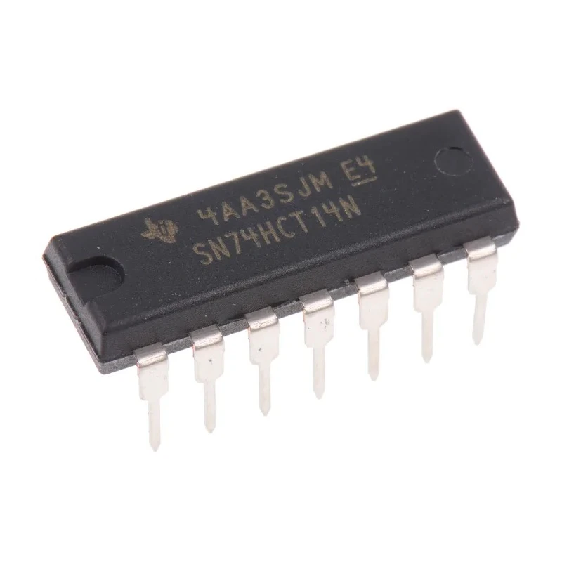 Texas Instruments Schmitt Trigger Input Inverter IC SN74HCT14N, 6-Channel, 14-Pin PDIP, High-Speed CMOS, 4.5–5.5V