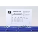 RS PRO Bright Zinc Steel Split Pin 50.8 mm Length, 4 mm Diameter, DIN Standards 526-625