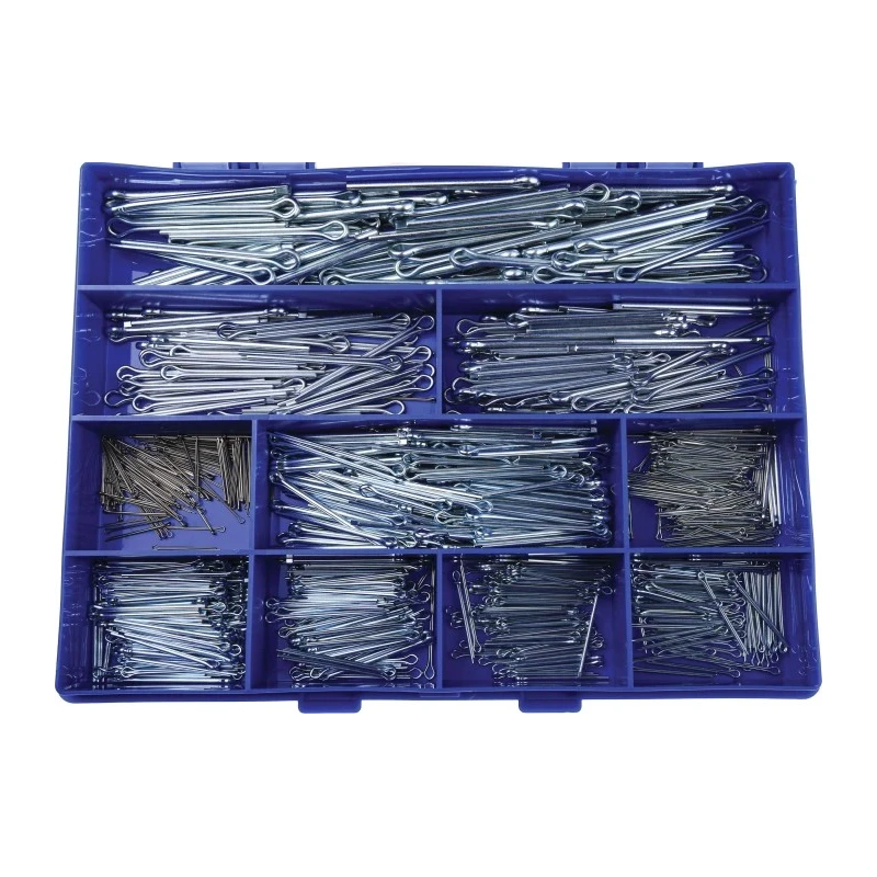 RS PRO Bright Zinc Steel Split Pin 50.8 mm Length, 4 mm Diameter, DIN Standards 526-625