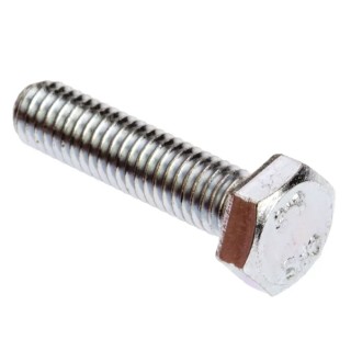 RS PRO Bright Zinc-Plated Steel Hex Bolt M6 x 25 mm, Grade 8.8, DIN 933, 525-880