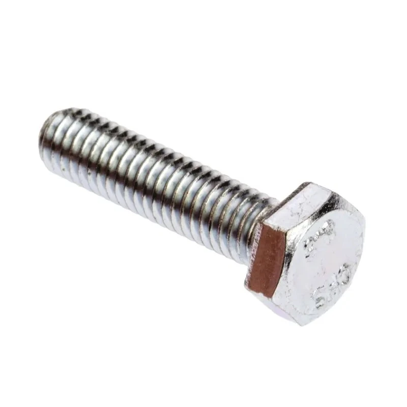 RS PRO Bright Zinc-Plated Steel Hex Bolt M6 x 25 mm, Grade 8.8, DIN 933, 525-880