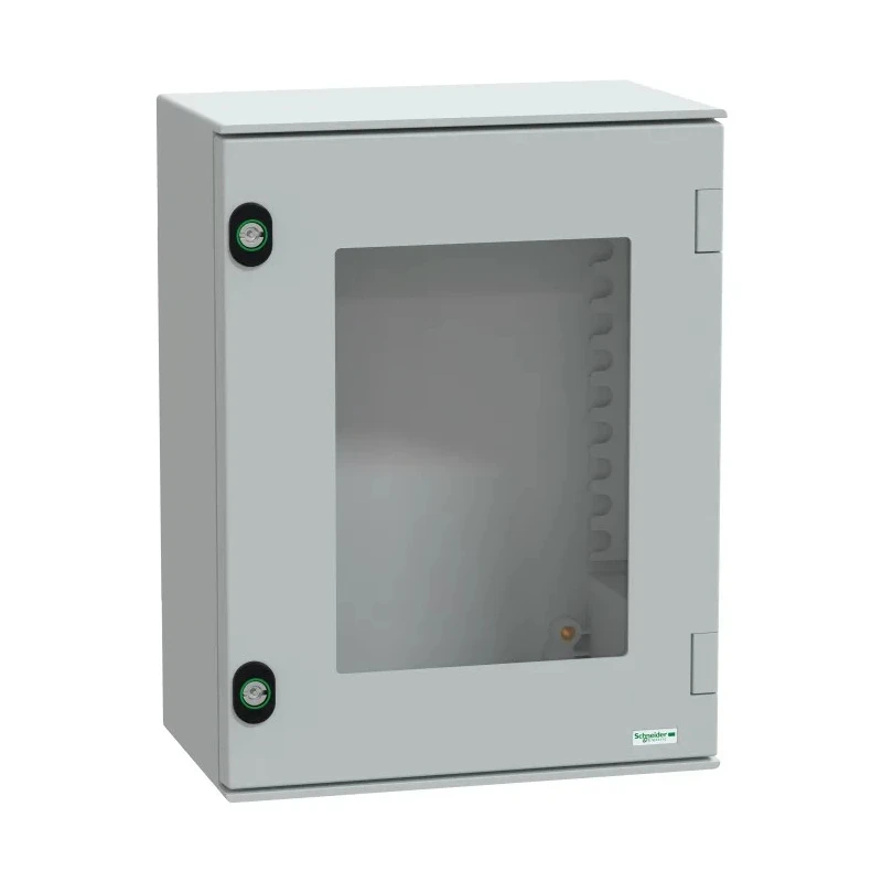 Fibox PanelSeT Series Polyethylene Terephthalate Wall Box IP66 Transparent Door 430x330x200 mm NSYPLM43TG