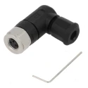 HARTING Circular Connector 3 Contacts Cable M8 Socket Female IP67 Right Angle 4A 60V Polyamide 21023594301