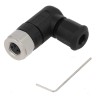 HARTING Circular Connector 3 Contacts Cable M8 Socket Female IP67 Right Angle 4A 60V Polyamide 21023594301