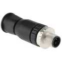HARTING Circular Connector, 4 Contacts, Cable Mount, M12 Plug, Male, IP67, 250V, 7.5A, Die Cast Zinc/Polyamide 21033191401