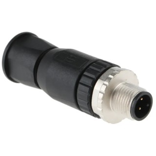 HARTING Circular Connector, 4 Contacts, Cable Mount, M12 Plug, Male, IP67, 250V, 7.5A, Die Cast Zinc/Polyamide 21033191401