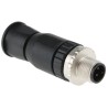 HARTING Circular Connector, 4 Contacts, Cable Mount, M12 Plug, Male, IP67, 250V, 7.5A, Die Cast Zinc/Polyamide 21033191401