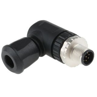 HARTING Circular Connector, 8 Contacts, Cable Mount, M12 Plug, Male, IP67, Die Cast Zinc & Polyamide, Right 21033193801