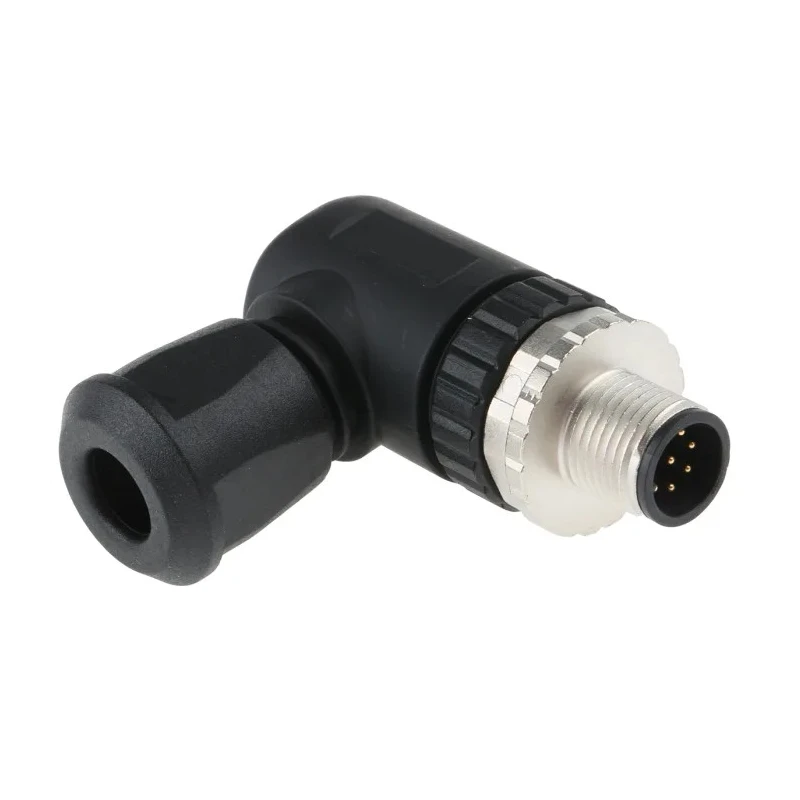 HARTING Circular Connector, 8 Contacts, Cable Mount, M12 Plug, Male, IP67, Die Cast Zinc & Polyamide, Right 21033193801