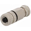 Harting M12 Circular Connector, 4 Contacts, Cable Mount, Female Socket, IP67, 7.5A, 250V, Die Cast Zinc, 21033292401