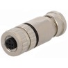 Harting M12 Circular Connector, 4 Contacts, Cable Mount, Female Socket, IP67, 7.5A, 250V, Die Cast Zinc, 21033292401