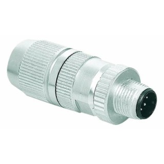 HARTING Circular Connector M12, 3 Contacts, Male Plug, Cable Mount, IP65/IP67, Harax M12 Series 21032411301